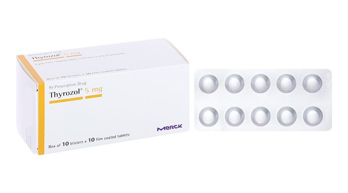 Thuốc Thyrozol 5Mg Merck Điều Trị Cường Giáp (10 Vỉ X 10 Viên)