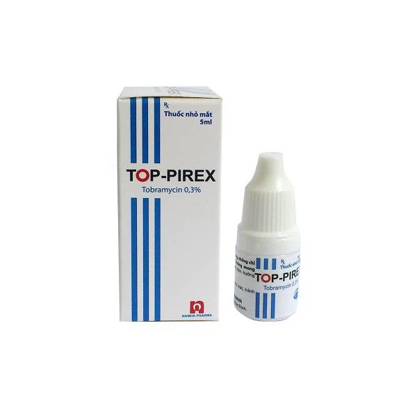 Thuốc Nhỏ Mắt Top-Pirex 5Ml Nam Hà Điều Trị Nhiễm Trùng Bên Ngoài Nhãn Cầu (Hộp 1 Lọ)