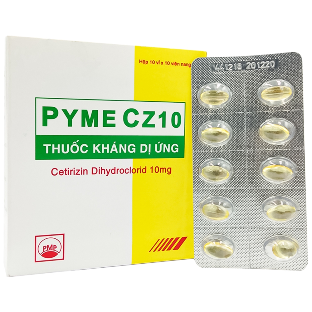 Thuốc Pyme Cz10 Trị Các Triệu Chứng Dị Ứng (10Vỉ X 10Viên)