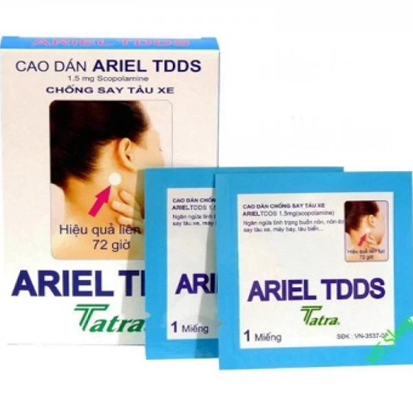 Miếng Dán Chống Say Tàu Xe Ariel Tdds Tatra (Hộp 2 Miếng)